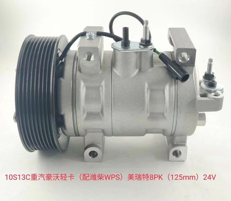 Compresor de corriente al aire acondicionado para camiones de 12V y 24V, y compresor de rueda de ruta para aire acondicionado 10S15C y 10PA17C.